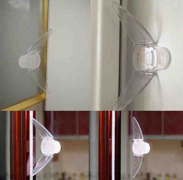 Protection transparente sur l'armoire