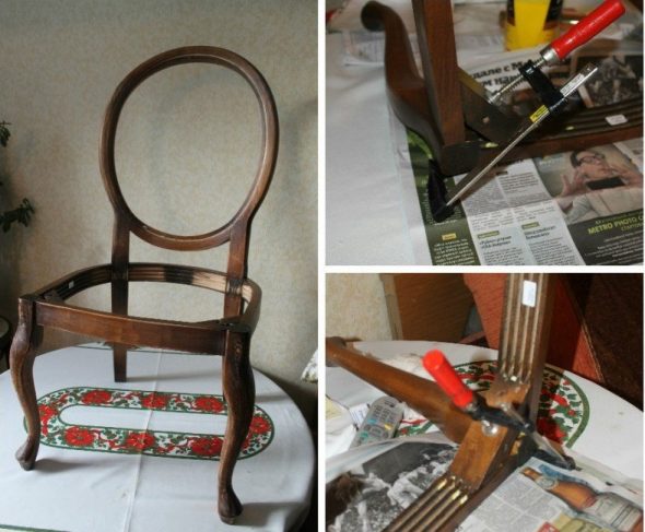 réparation de chaise en bois