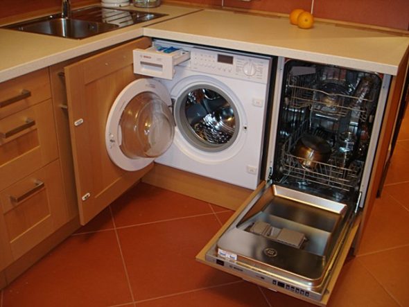 machines à laver intégrées