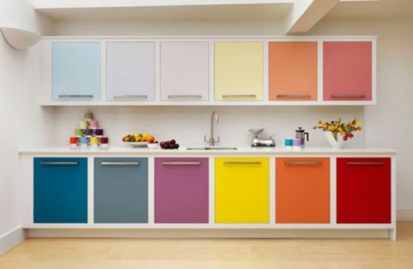set de cuisine de couleur