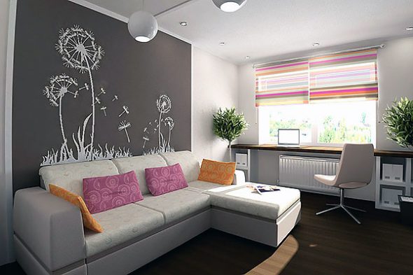 chambre design avec canapé
