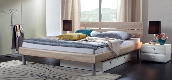 lit en bois massif