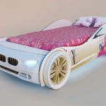 voiture lit blanc pour fille