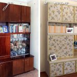 décor d'armoire avant et après
