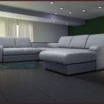 canapé compact et confortable dans une petite pièce