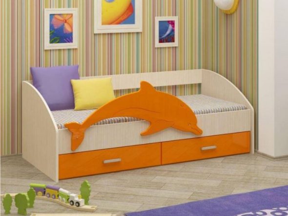 lit de dauphin dans la pépinière