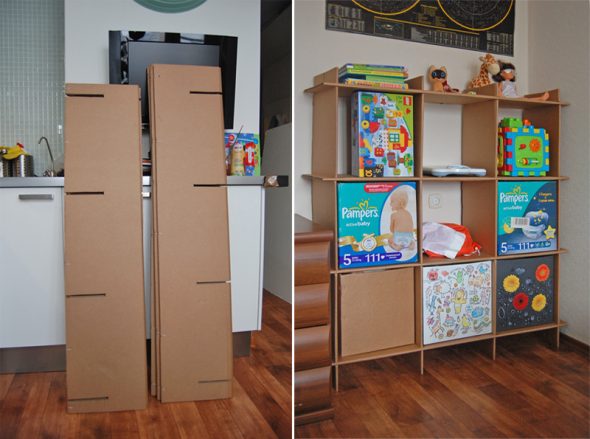 Meubles pour enfants une étagère à jouets faites-le vous-même photo