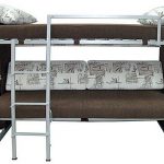 Transformateur de canapé dans le lit superposé de couleur sombre