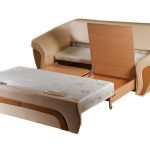 Canapé-lit vykatnogo avec cuir écologique