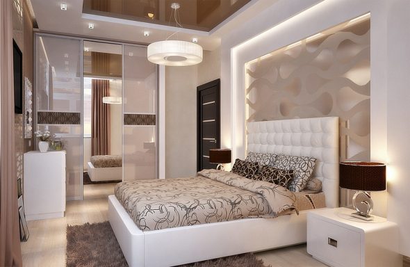chambre design avec un lit