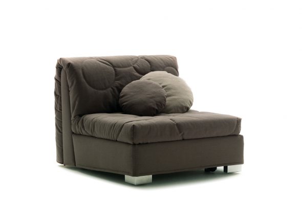 chaise de lit grise