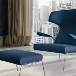 Chaise bleue anglaise