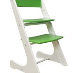 chaise avec insert vert