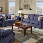 Noble couleur bleue d'un canapé en design d'intérieur