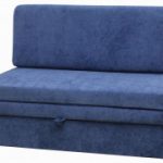 Sofa biru lurus