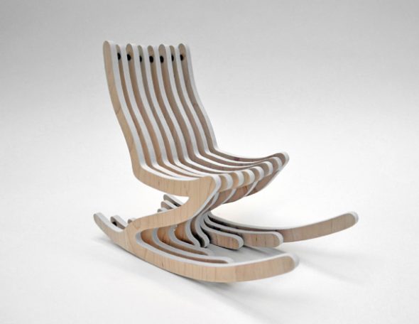 fauteuil design en contreplaqué