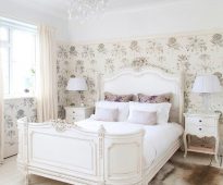bilik tidur yang ajaib dalam gaya Provence