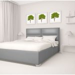 Design du lit dans la chambre