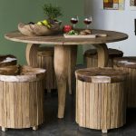table ronde en bois