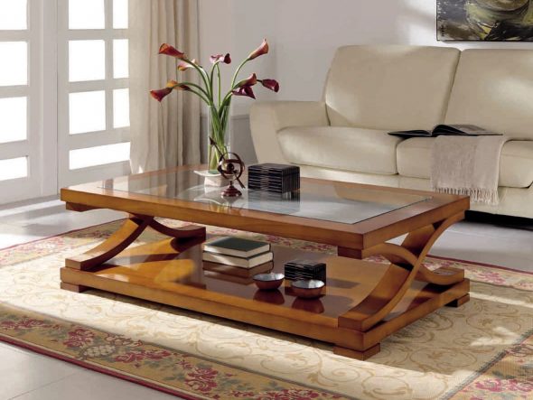 table à café en bois