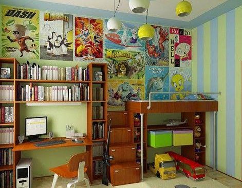 Salle de design d'intérieur pour un garçon adolescent