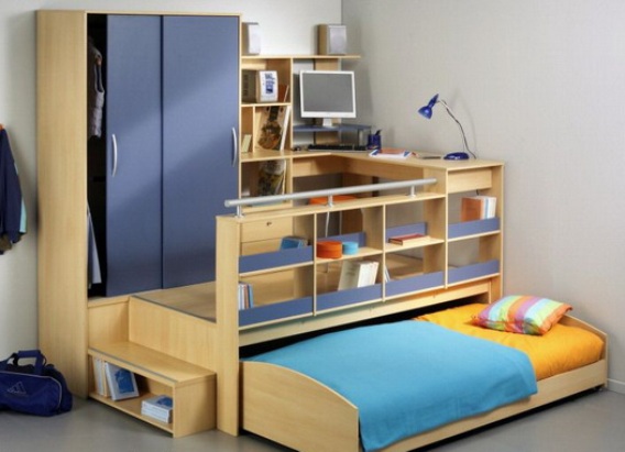Ensemble de mobilier compact pour enfants