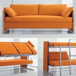 Transformateur de canapé-lit orange