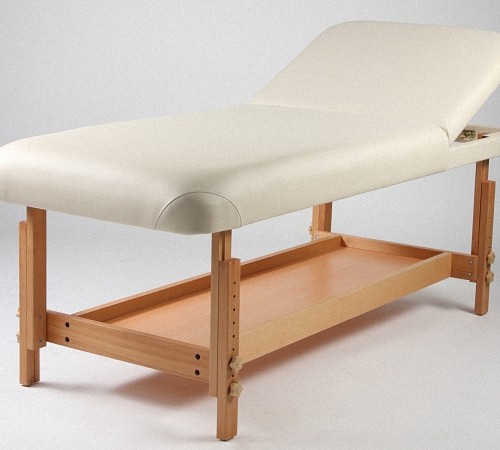 Table de massage fixe blanche