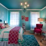 Chambre turquoise de luxe