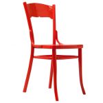 Chaise viennoise rouge faites-le vous-même