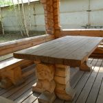 Table en bois solide et fiable