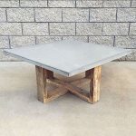 Une table carrée en béton faites-le vous-même