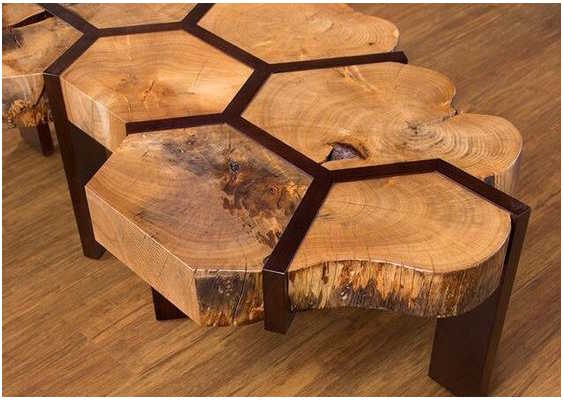 Table originale en nid d'abeille