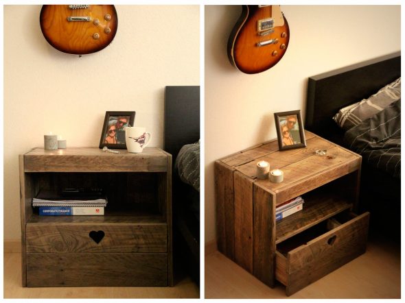 Cabinet en bois fait maison