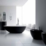 Salle de bain moderne dans le style du minimalisme