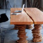 Table en bois de style loft