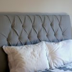 Tête de lit bricolage souple gris