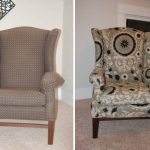 Vieille chaise en nouvelle tapisserie