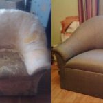 Chaise élégante et moderne après restauration