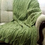 Beau plaid, tricot, vert