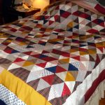 Couverture triangle patchwork