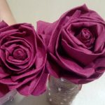 roses de serviettes en papier photo decor