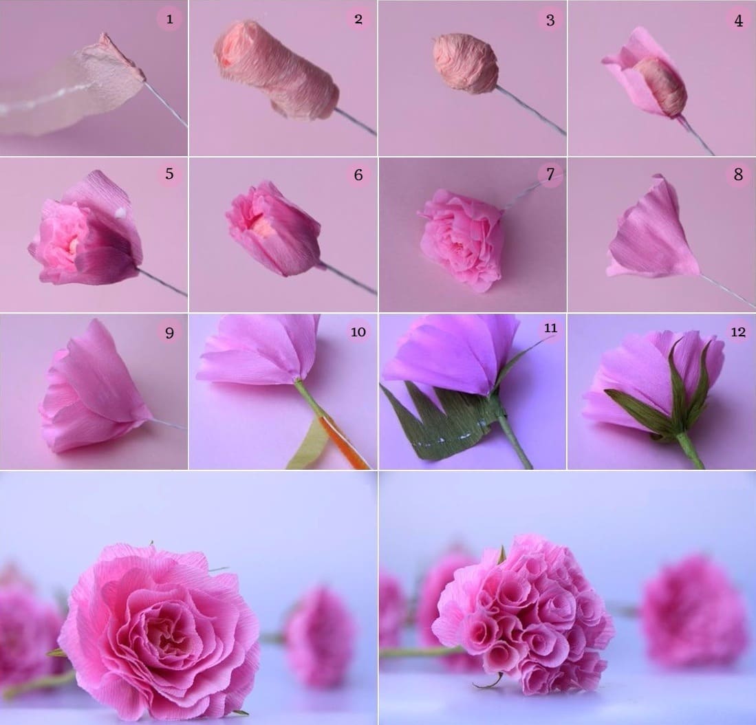 roses de serviettes faire vous-même photo design
