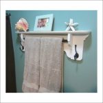 porte-serviettes dans la photo de conception de salle de bains