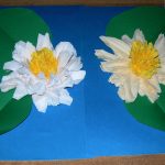 fleurs de serviette en papier appliqué