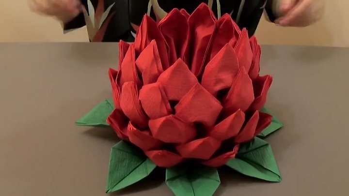 lotus de décoration de serviettes