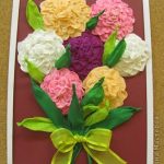 options de fleurs de serviette en papier