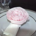 roses de décoration de serviettes