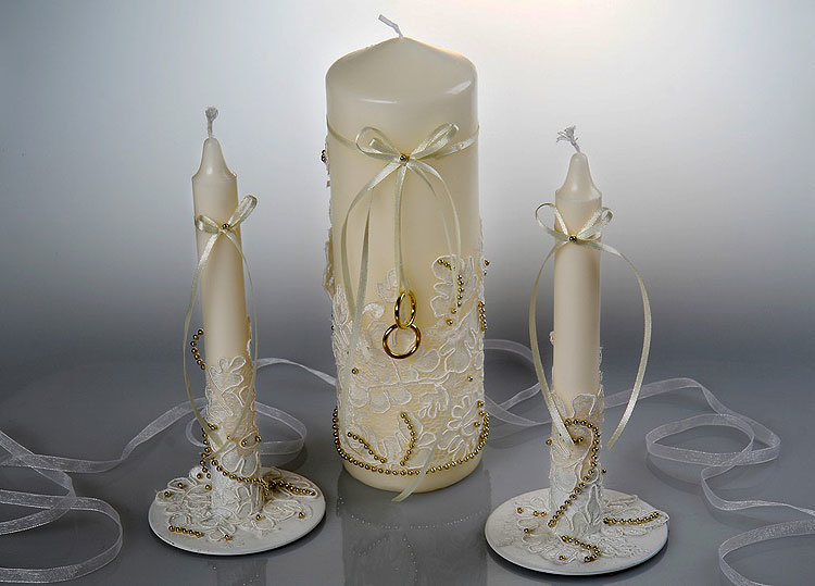 décoration de bougies de mariage