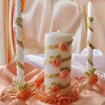 conception de photo de bougies de mariage